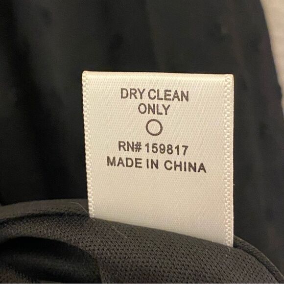 Altar’d State Sylvia Dress Black fit and flair deep v neck ruffle flutter S - Picture 14 of 15